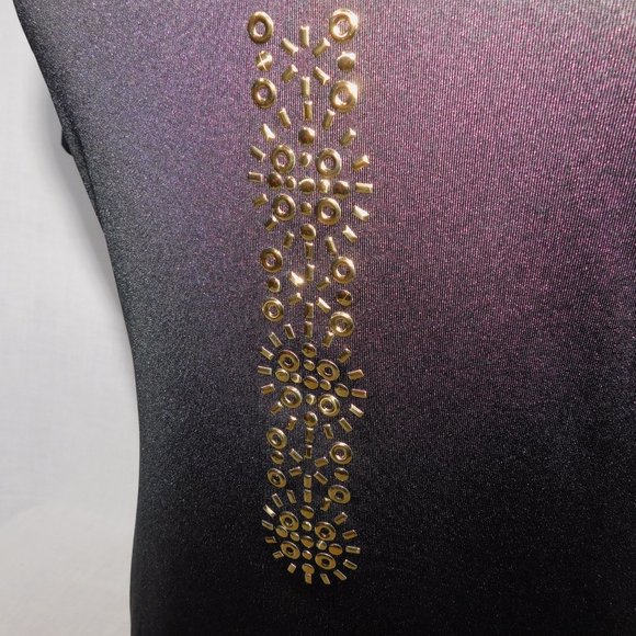 Nancy Lopez Womens S Desert Dry Black with Gold Detail Golf polo Shirt - Picture 4 of 9